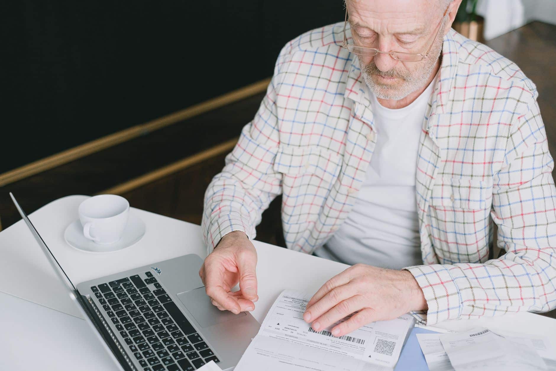 Retraité calculant fiscalité sortie en capital PERP